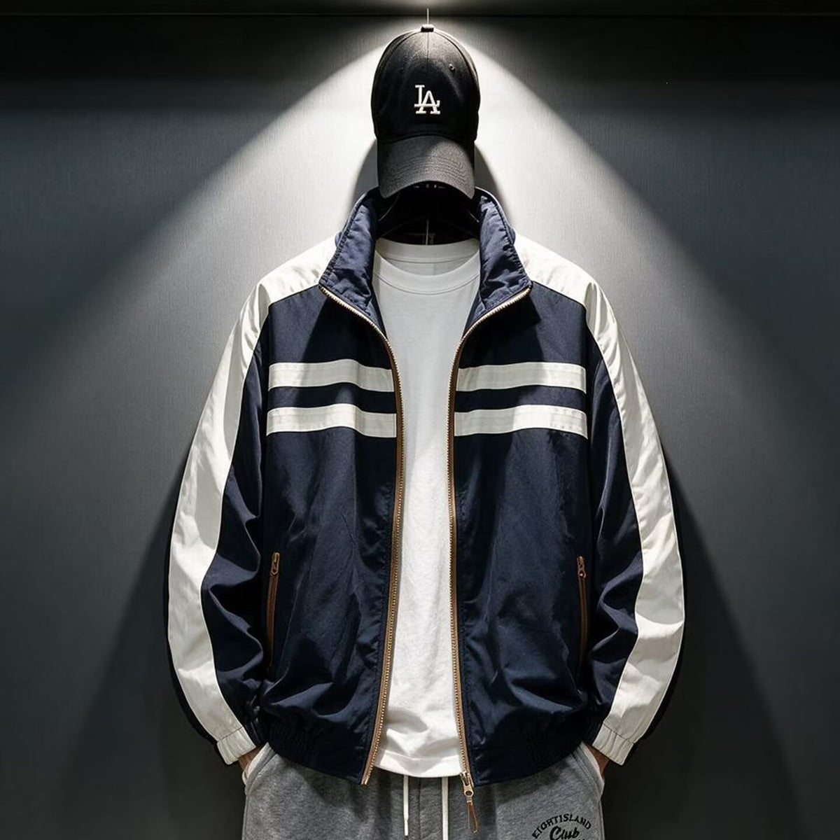Riviera Striped Performance Track Jacket