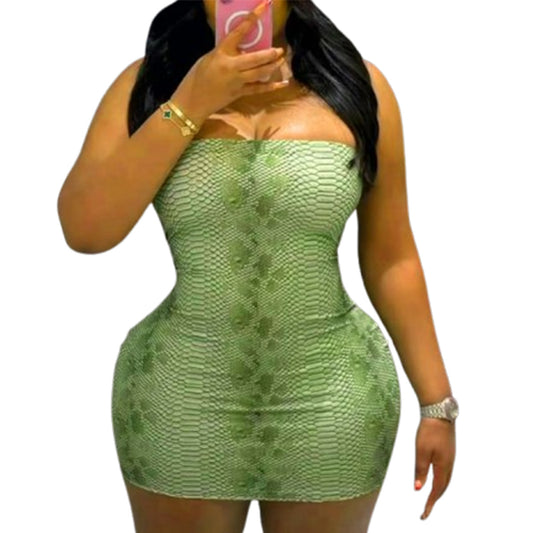 Garden Viper Knit Tube Dress