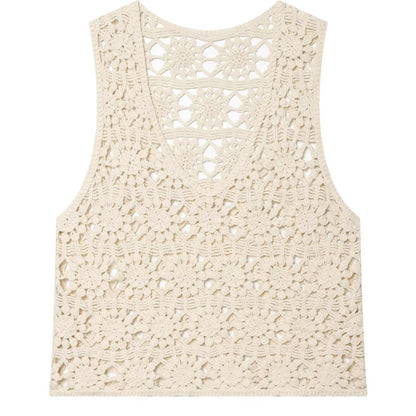 Coastal Crochet Vest | BLK IVY WOMEN