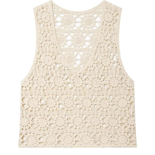 Coastal Crochet Vest | BLK IVY WOMEN