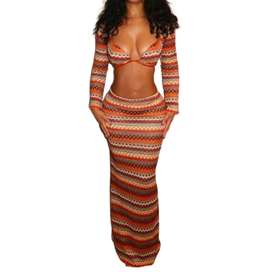 Bohemian Sunset Skirt Set