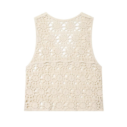 Coastal Crochet Vest | BLK IVY WOMEN