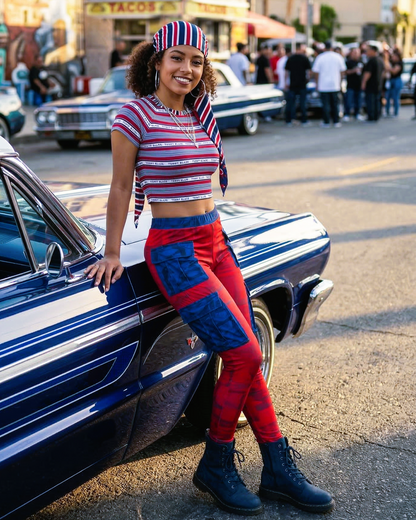 Signature Striped Crop Tee