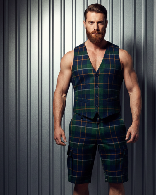 Plaid Suit Vest.PLD3