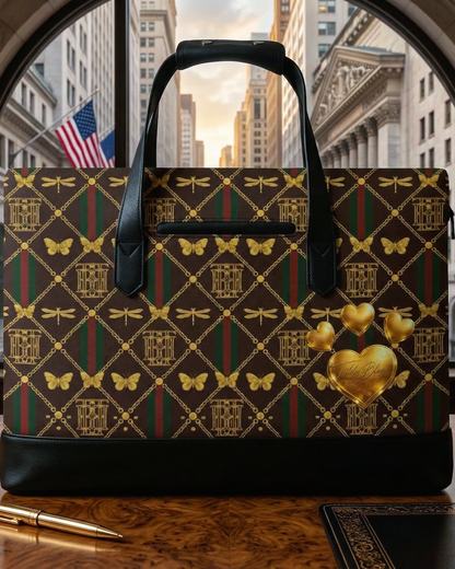 Amor Oso Leatherette Business Bag