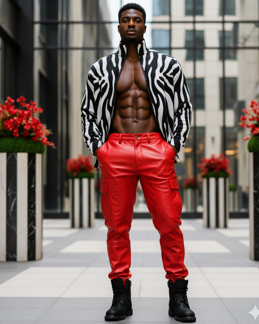 Animal Print Stand Collar Jacket (ANI01)