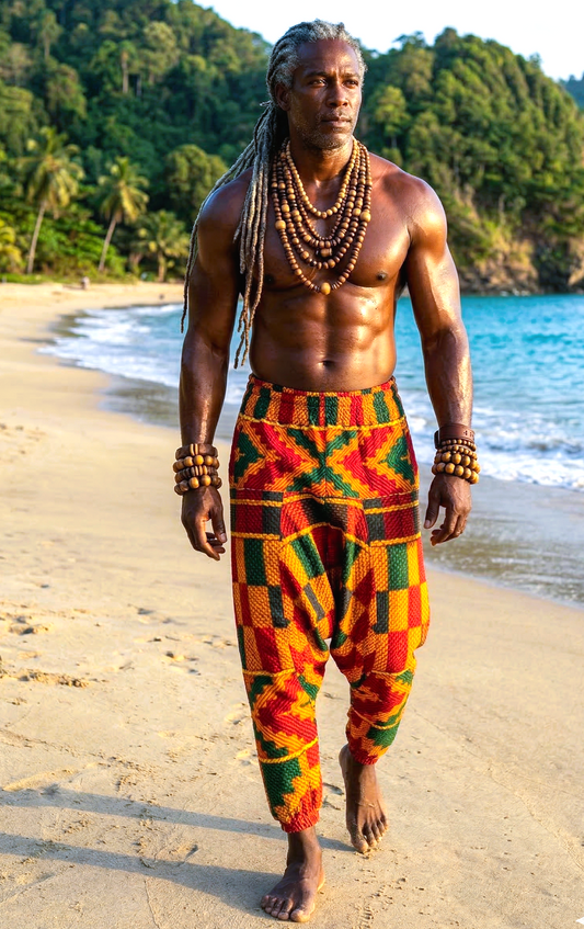 Kente's Reflection Harem Pants