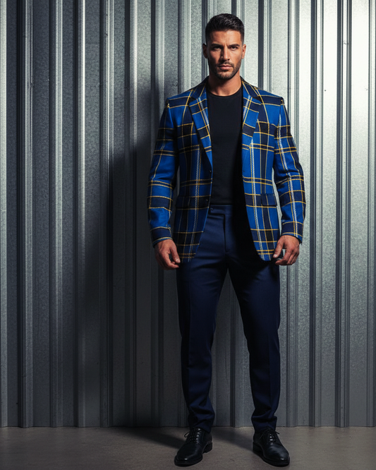 Plaid Sports Jacket.PLD1
