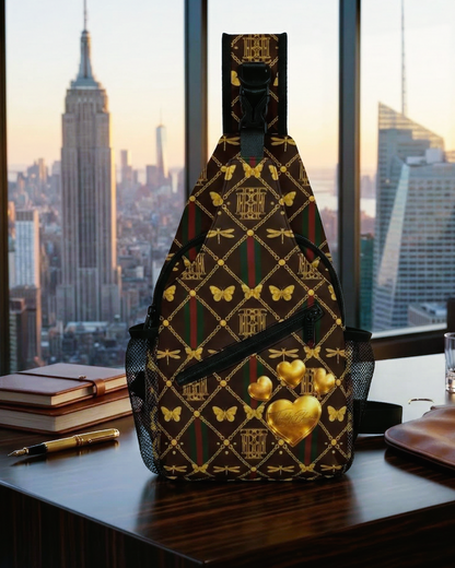 Amor Oso Twill Weave Crossbody Bag