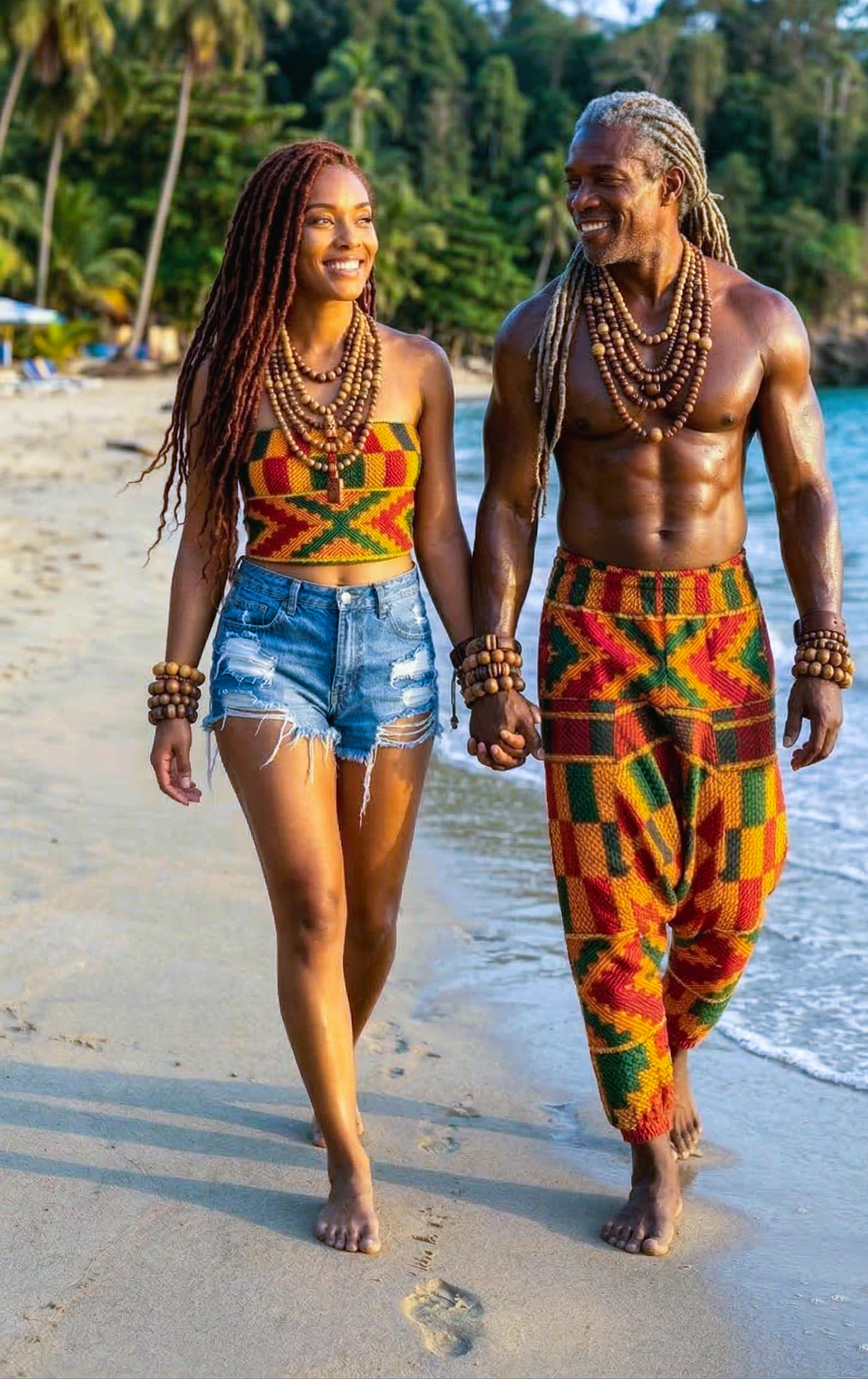 Kente's Reflection Tube Top