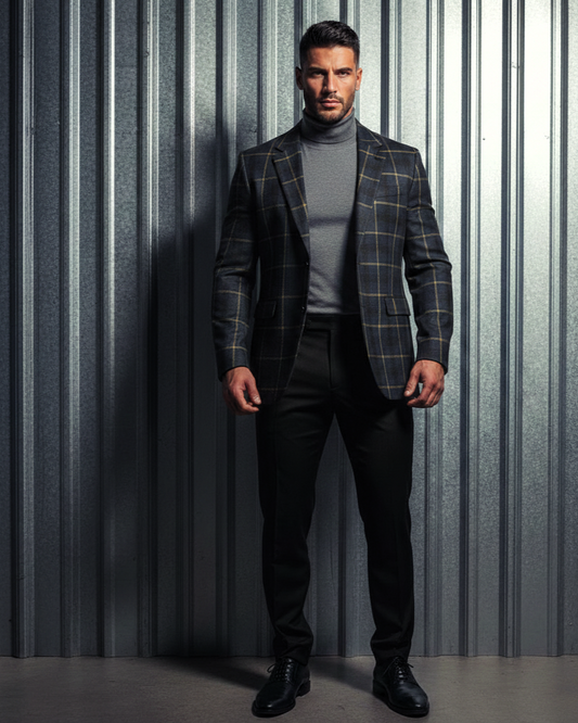 Plaid Sports Jacket.PLD9