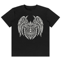 Black t-shirt with 'zerosix' logo on a white background