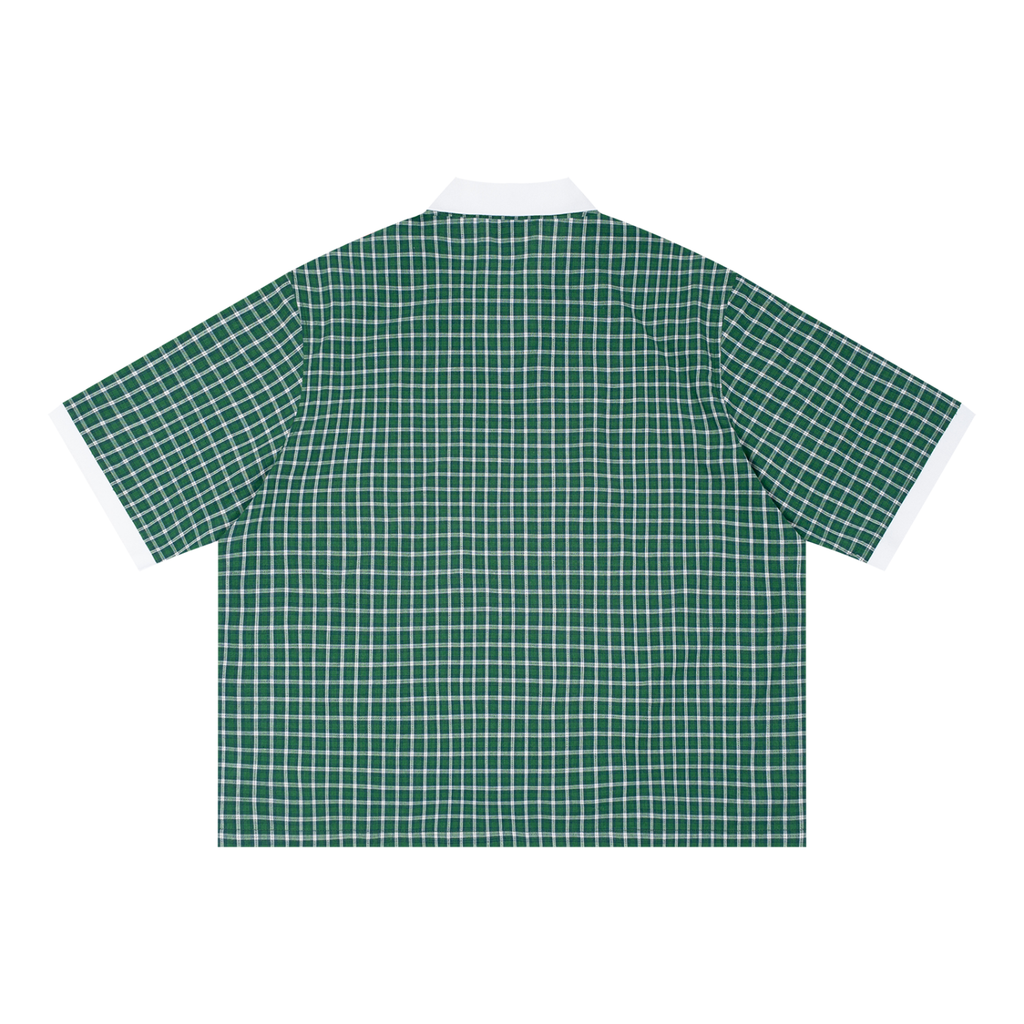 “The Ace Club” Unisex Lyocell Plaid Polo