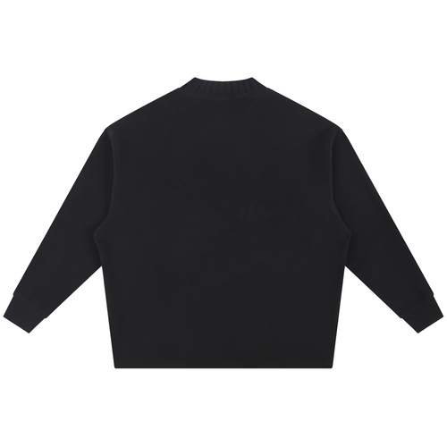 Shop the DaCruz Shoe Ribbed Knit Fleece Jumper by Teddy Blaze. 290 GSM cotton-poly oversized fleece jumper with silver horseshoe graphic from ON TOP.