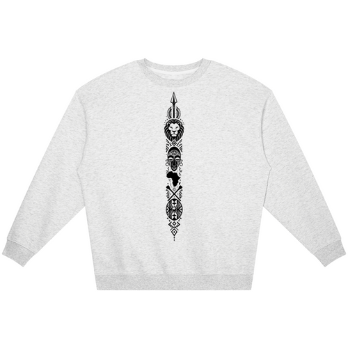 The Teddy Blaze Afrodemia Americana Jumper pairs a substantial cotton-blend crewneck with signature African-centered iconography and VERY TEDDY detailing.