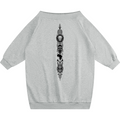Shop the Teddy Blaze Afrodemia Americana Off-the-Shoulder Dress, a relaxed cotton-blend sweatshirt dress featuring signature Afrodemia artwork and VERY TEDDY house branding.