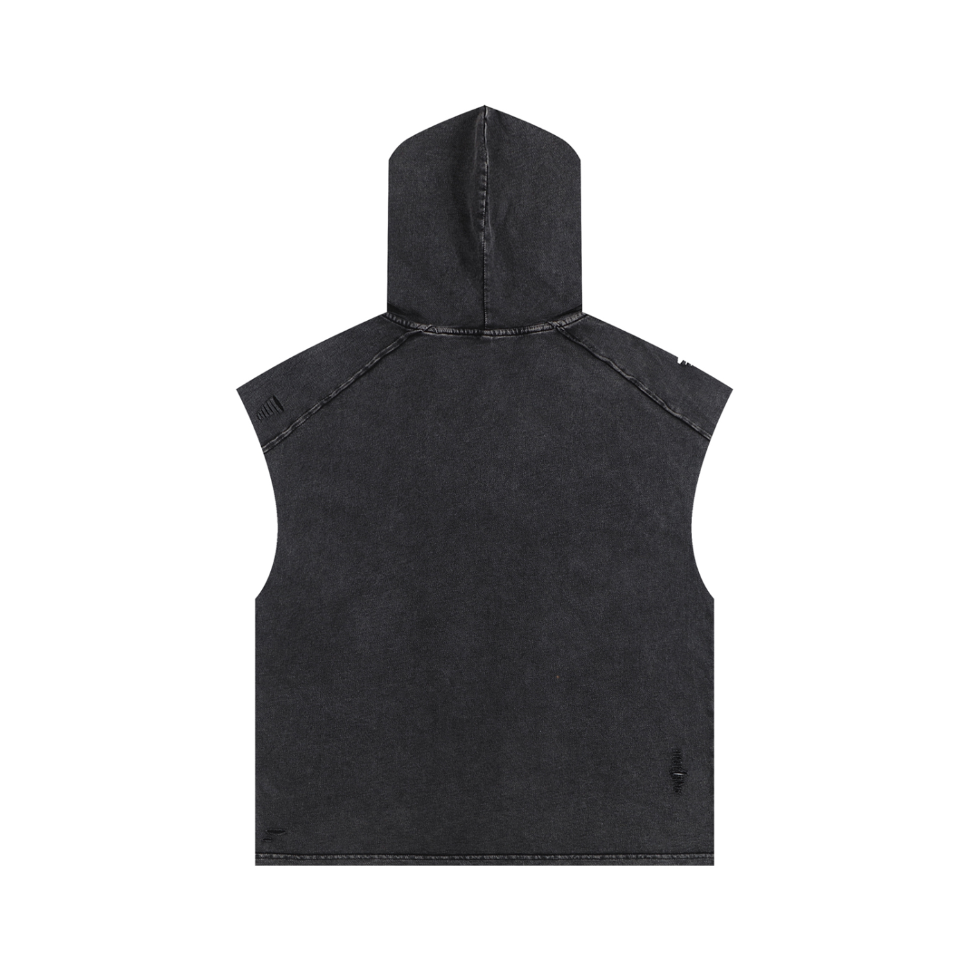 Bear Leaf Culture Snow Washed Boxy Hooded Tank | BEARATOO