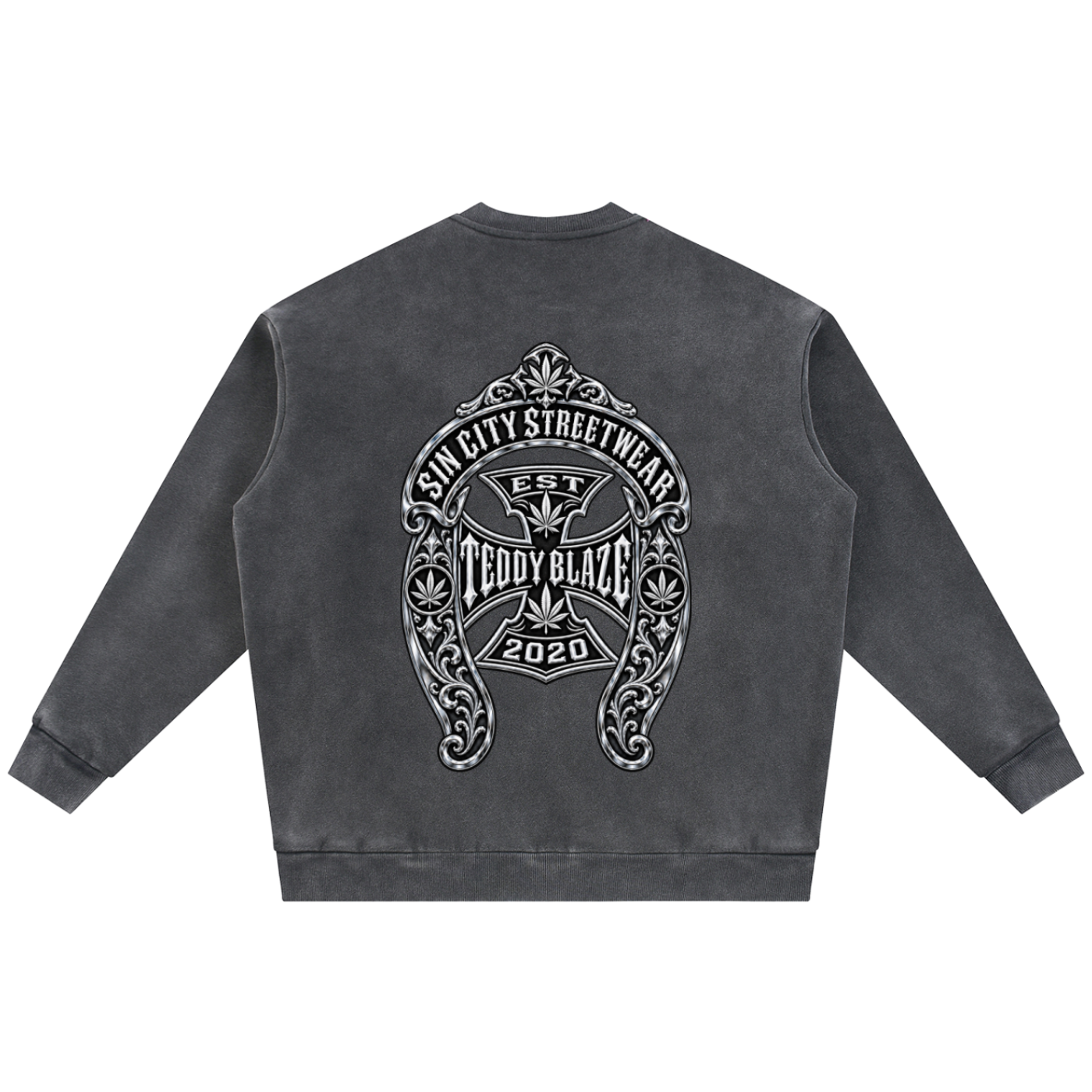 Shop the DaCruz Shoe Vintage Washed Fleece Baseball Jacket by Teddy Blaze. 360 GSM heavy fleece zip jacket with silver horseshoe graphics from WE OUTSIDE!
