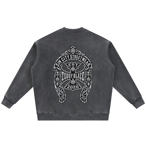 DaCruz Shoe Vintage Washed Fleece Baseball Jacket
