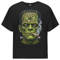 Shop the Bakenstein's Monster Gateway Tee by Teddy Blaze. 180 GSM stretch-cotton loose-fit black t-shirt with Frankenstein monster graphic from GATEWAY TEES.