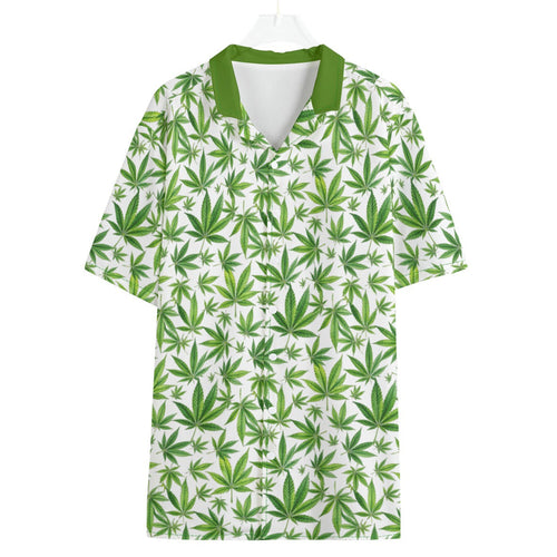 Shop the Bakey Head Camp Shirt by Teddy Blaze. 120 GSM featherlight cannabis leaf shirt with vibrant smiley back graphic from WHAT'S ON TOP.