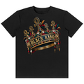 Shop the Black King Classic Tee by Teddy Blaze. 180 GSM cotton-spandex stretch tee featuring an ornate golden Ankh crown graphic from the HEAT line of The Mature Mocha Collection