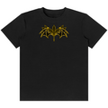 Shop the Blunt Man Classic Tee by Teddy Blaze. 180 GSM cotton-spandex stretch tee featuring a yellow bat-wing leaf graphic from the TOPS line of The Mature Mocha Collection.