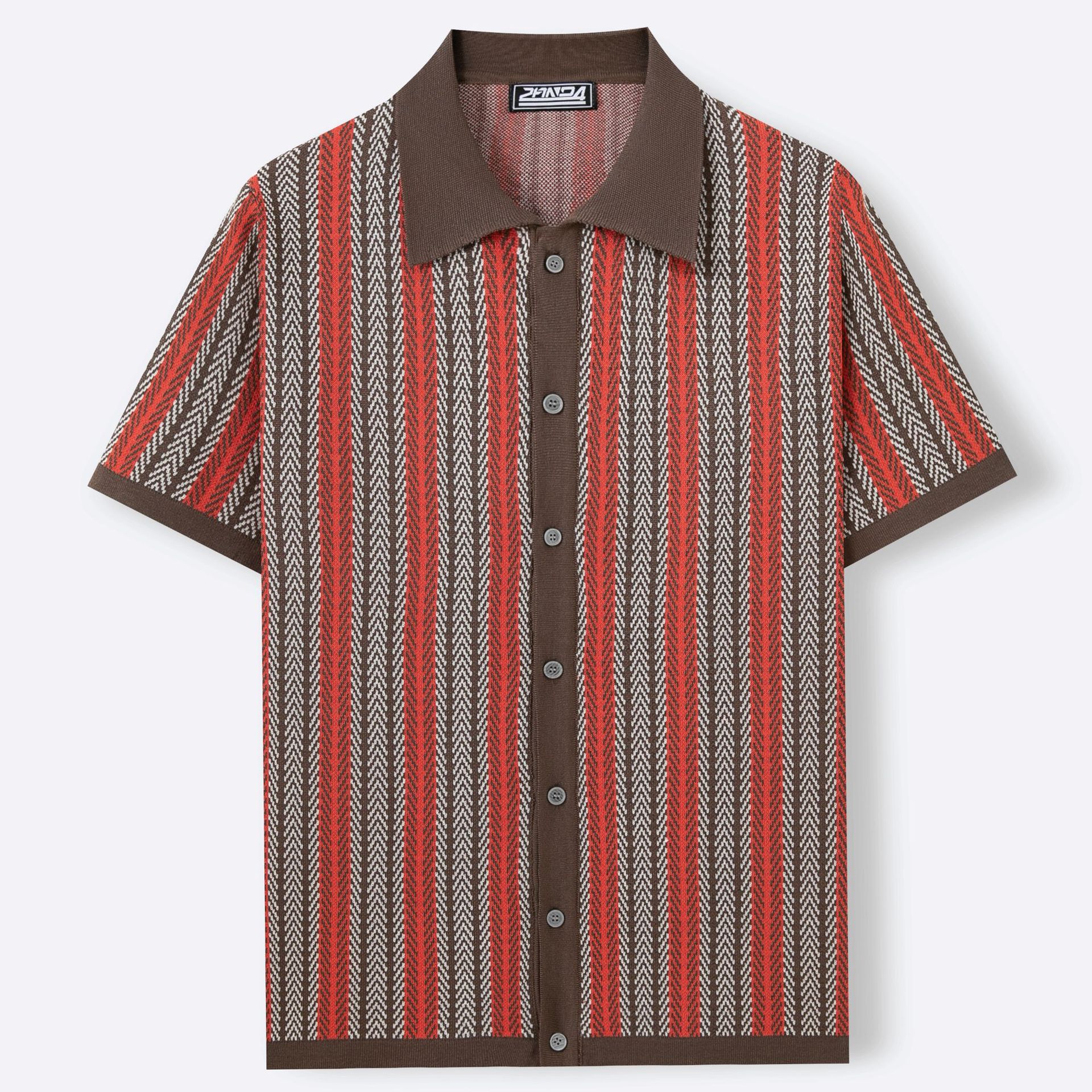 Chevron Knit Cabana Shirt