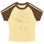 Children's t-shirt with a bear graphic on a beige background