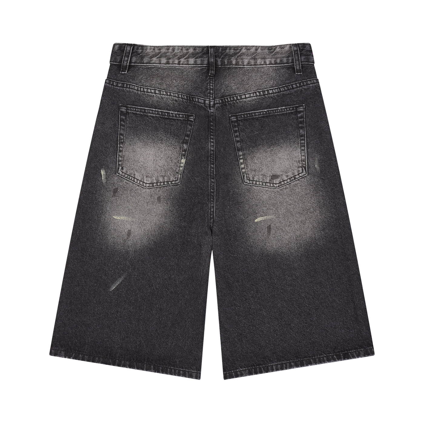 Signature Dragon Vintage Wash Wide Leg Denim Shorts | AFRO ANIME