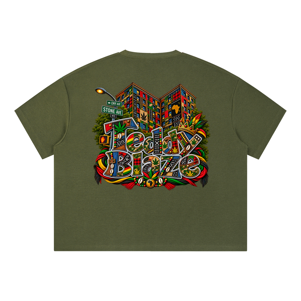 Teddy Blaze Boho ENY Waffle Knit Boxy Tee | MEN OF BLAZE