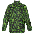 Shop the Canna Camo Windbreaker by Teddy Blaze. 140 GSM lightweight windproof poly jacket featuring botanical camo & neon back script from HIGH ROLLERS OUTERWEAR.