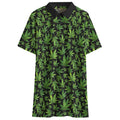 Shop the Canna Leaf Performance Golf Polo by Teddy Blaze. Breathable birdseye knit fabric, sharp botanical print, and an athletic fit built for the course.