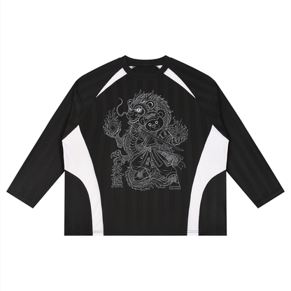 Team Dragon Jacquard Knit Color Block Soccer Jersey | TBX