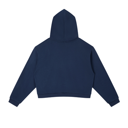 Signature Side Stripe Cropped Hooded Jumper | The BK Collection