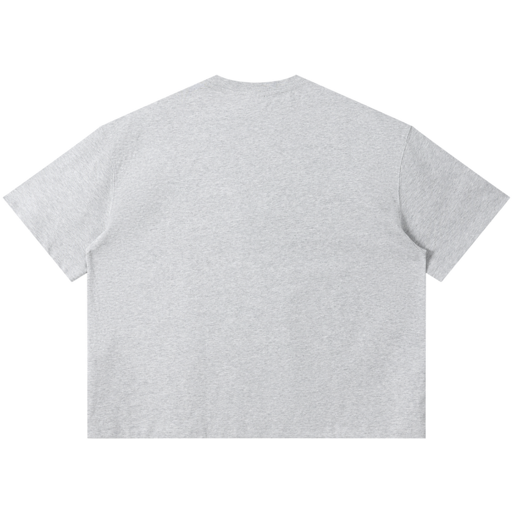 Shop the Teddy Blaze Boho Boxy Tee. 220 GSM cotton-poly oversized drop-shoulder t-shirt with boho bear graphic from TOPS BY TEDDY BLAZE.