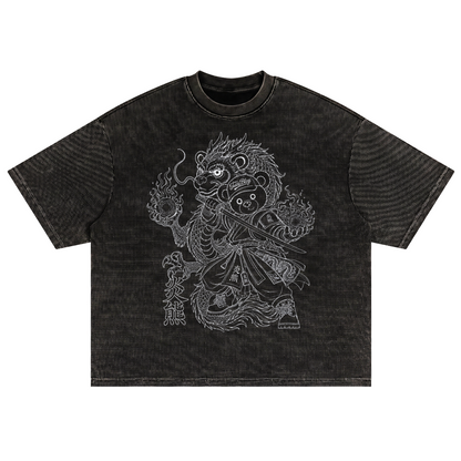 Team Dragon Waffle Knit Boxy Tee | AFRO ANIME