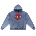 Shop the Teddy Blaze Brand Rising Snow Wash Oversized Denim Hooded Jumper featuring bold Brand Rising graphics, Teddy Blaze Samurai artwork and a heavyweight oversized fit.