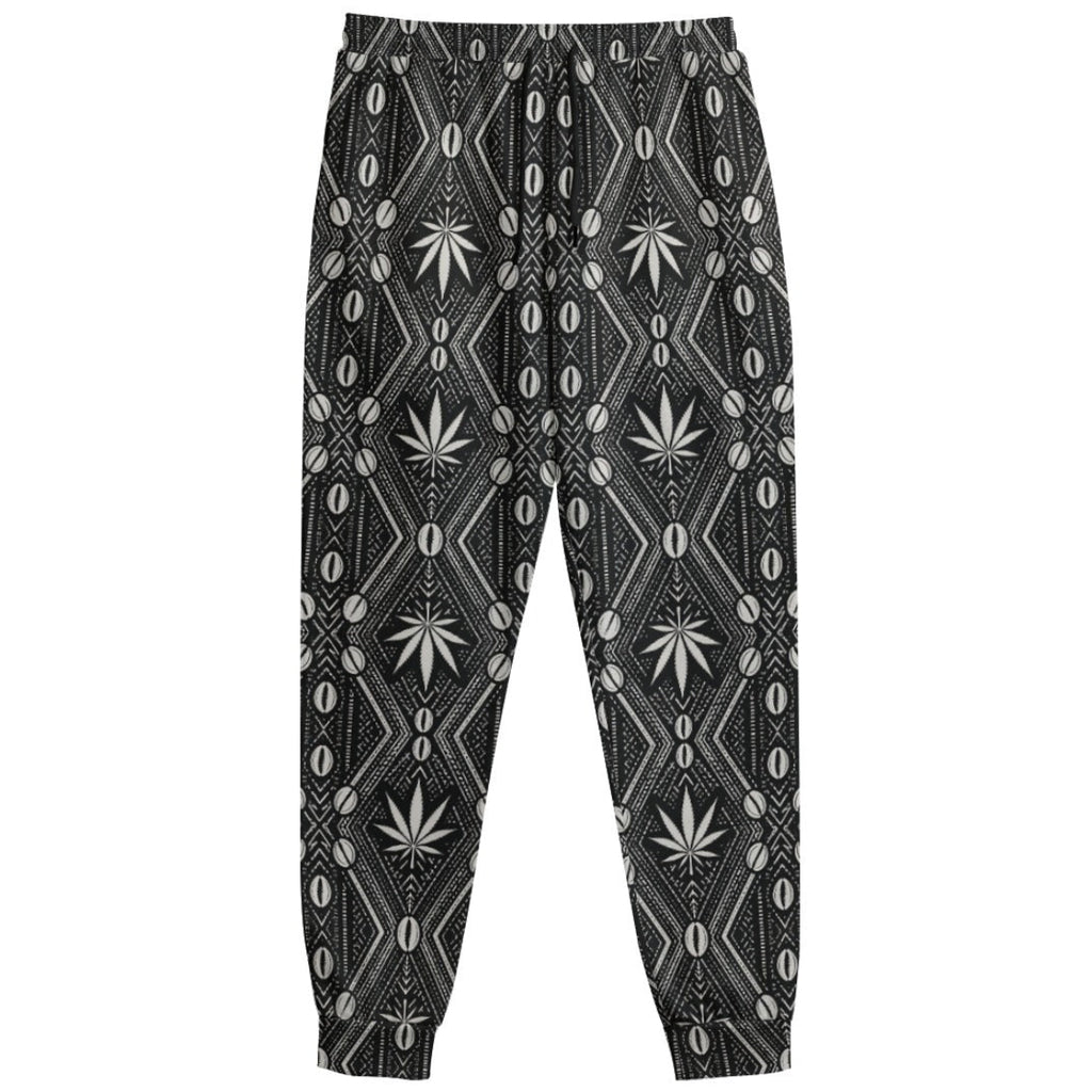Regular-fit 100% polyester joggers in Teddy Blaze’s DaChek house pattern, finished with athletic rib-knit hems and cuffs.