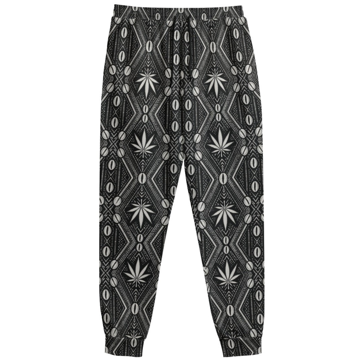 Regular-fit 100% polyester joggers in Teddy Blaze’s DaChek house pattern, finished with athletic rib-knit hems and cuffs.