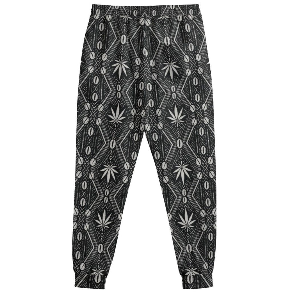 Regular-fit 100% polyester joggers in Teddy Blaze’s DaChek house pattern, finished with athletic rib-knit hems and cuffs.