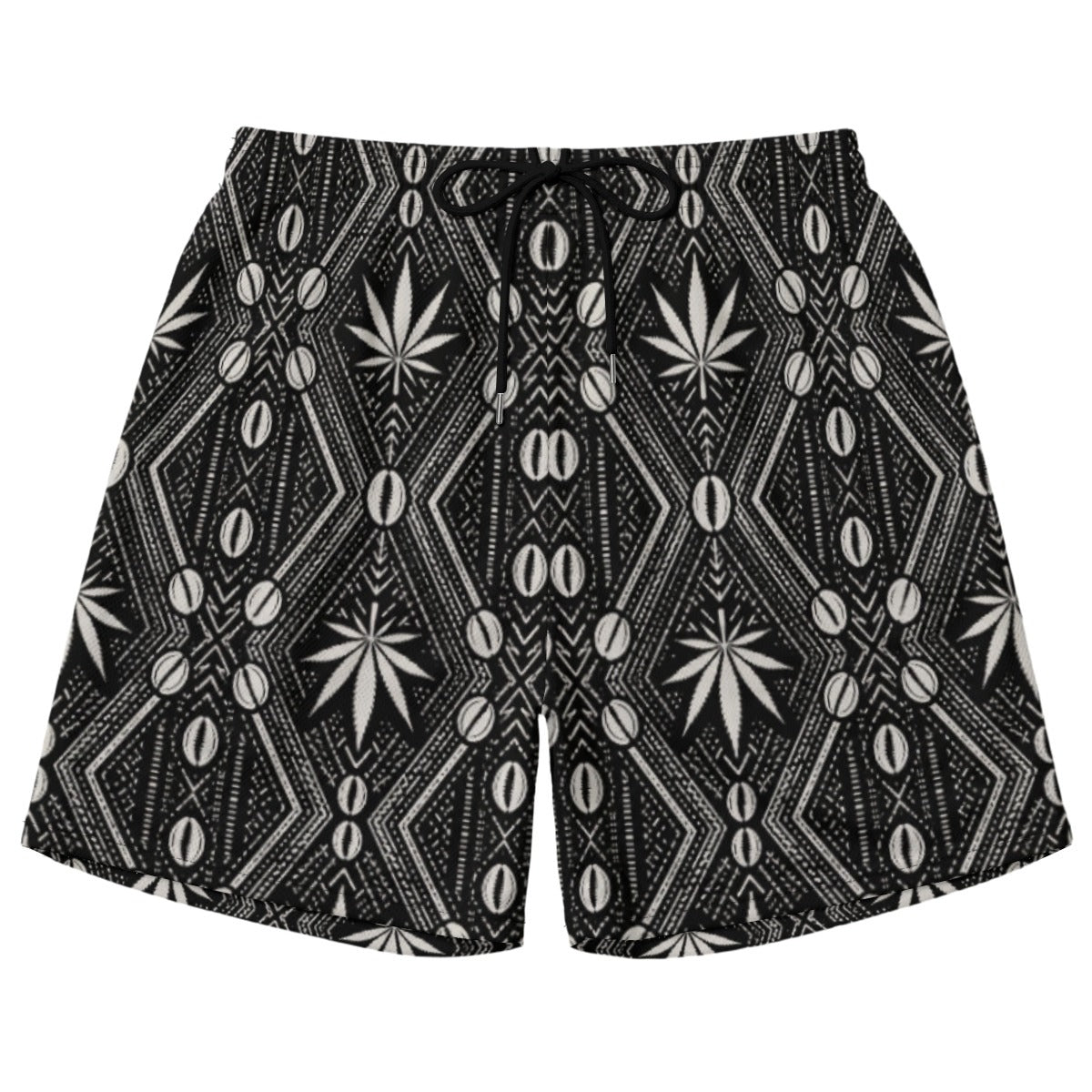 Lightweight birdseye polyester shorts in Teddy Blaze’s DaChek house pattern, with a regular fit and drawcord waistband.