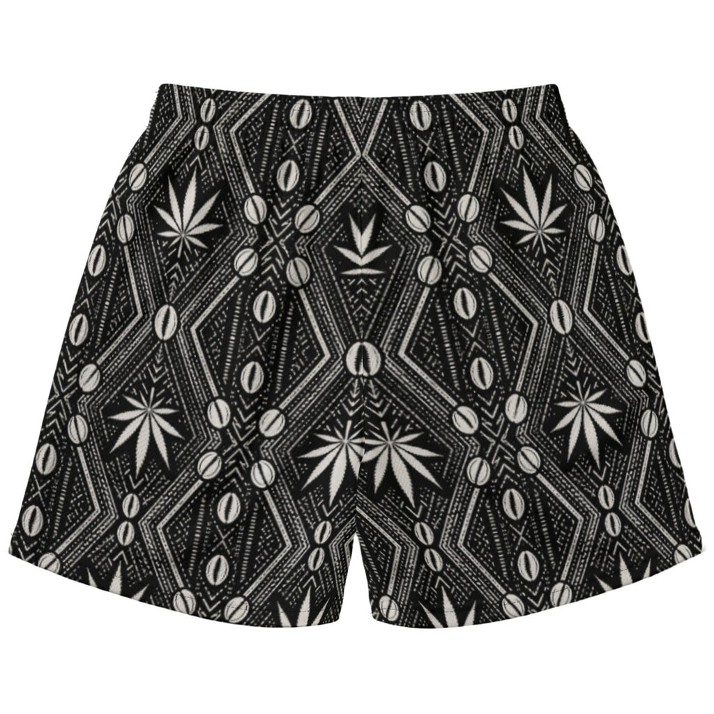 Lightweight birdseye polyester shorts in Teddy Blaze’s DaChek house pattern, with a regular fit and drawcord waistband.
