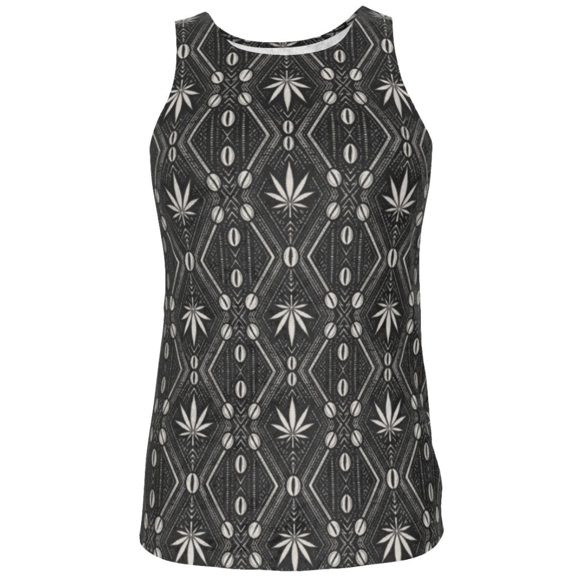 The DaChek Velvet Tank pairs Teddy Blaze's signature Afrocentric textile with a rich velvet surface, crew neck and clean sleeveless silhouette.