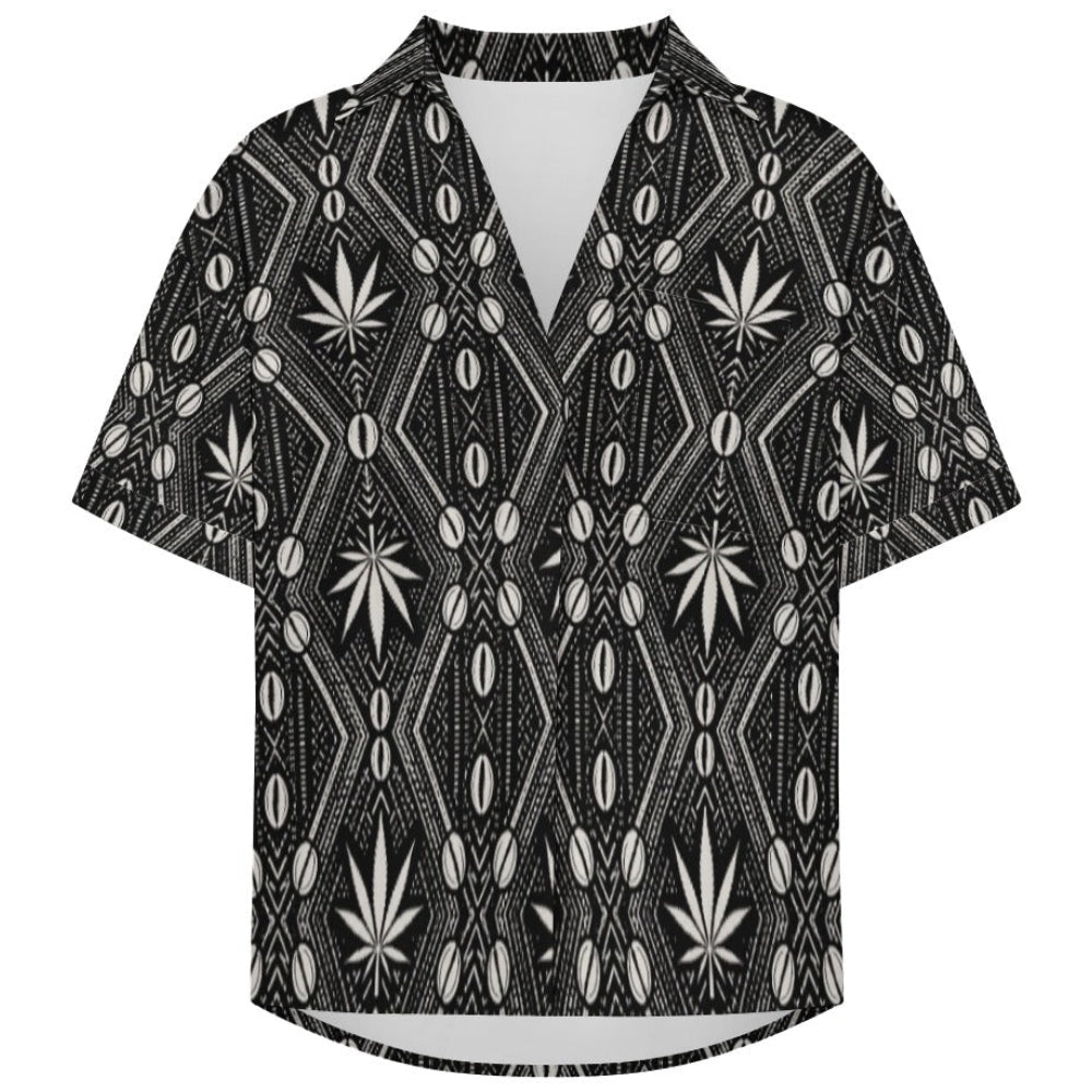 Shop the DaChek Women’s Camp Shirt in four-way stretch fabric with a relaxed collar, button front and black-and-white Teddy Blaze pattern