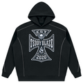 Shop the DaCruz Piping Detail Fleece Hooded Jumper by Teddy Blaze. Heavyweight 345 gsm fleece hoodie featuring white contrast piping and the DaCruz cross graphic.