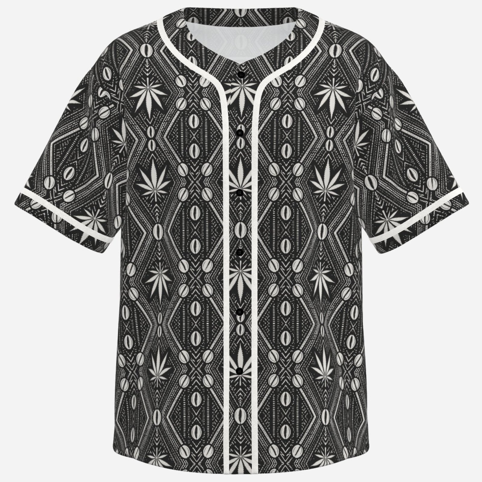 A Teddy Blaze baseball jersey in lightweight bird’s-eye polyester, finished with white piping, all-over DaChek™ pattern, and a bold back crest.