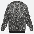 Shop the DaCruzChek Dashiki Hooded Jumper by Teddy Blaze, featuring 200 GSM air-layer fabric, DaChek patternwork and an oversized DaCruz Cross.