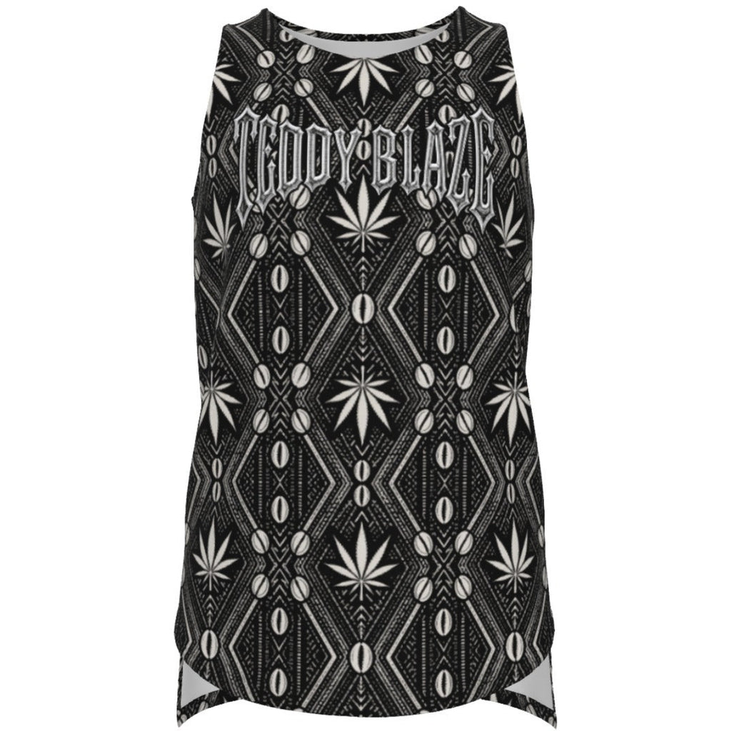 A regular-fit stretch jersey tank with DaChek, a curved hem, extended back length and DaCruz Patch graphic from Teddy Blaze.
