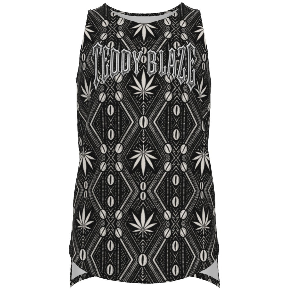 A regular-fit stretch jersey tank with DaChek, a curved hem, extended back length and DaCruz Patch graphic from Teddy Blaze.